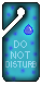 Do Not Disturb Sign - Raindrop Room